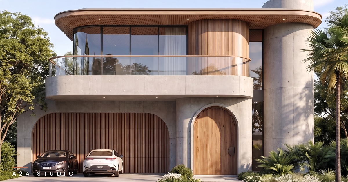 Villa individuelle à Casablanca, étude conceptuelle A2A Studio